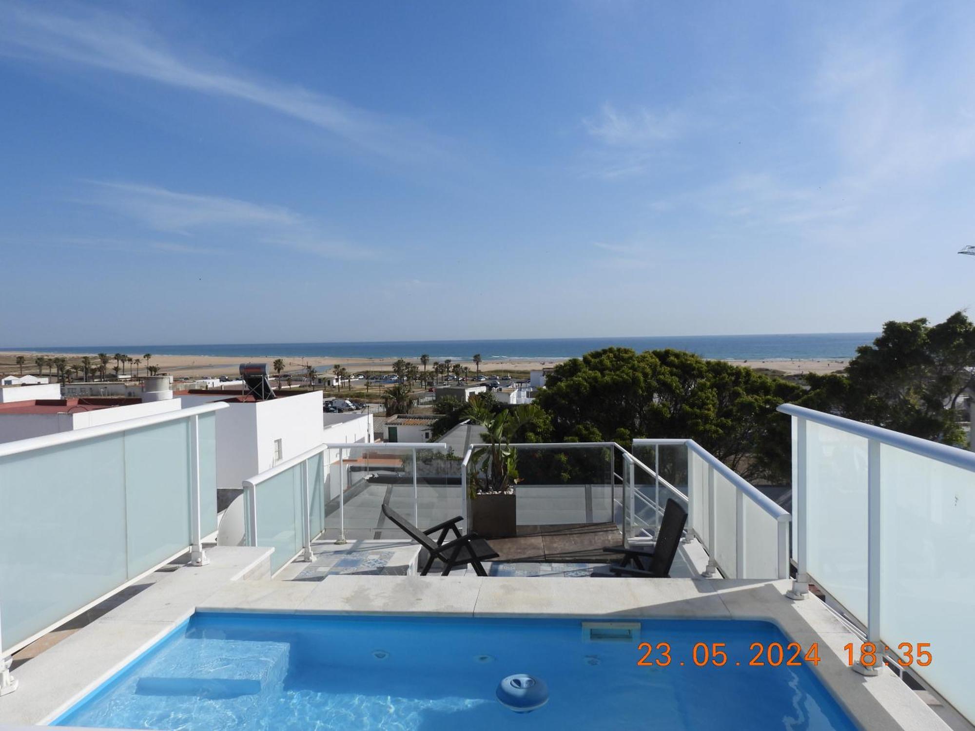 Aba Penthouse, Piscina&Azotea Privada Appartement Conil De La Frontera Buitenkant foto