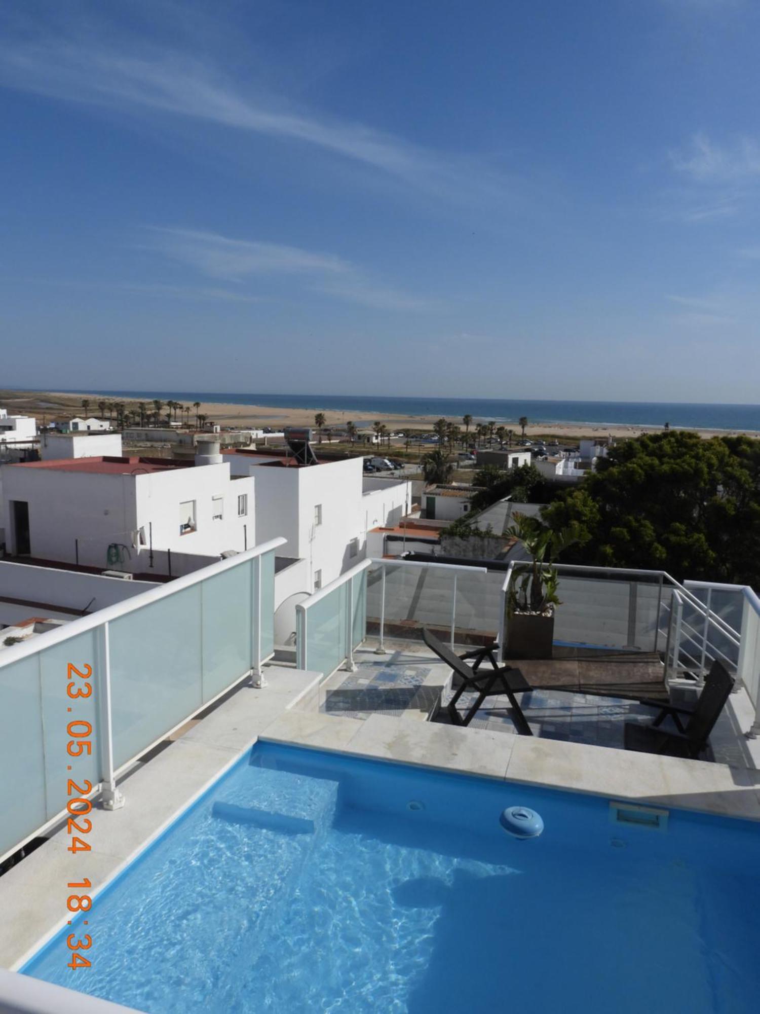 Aba Penthouse, Piscina&Azotea Privada Appartement Conil De La Frontera Buitenkant foto